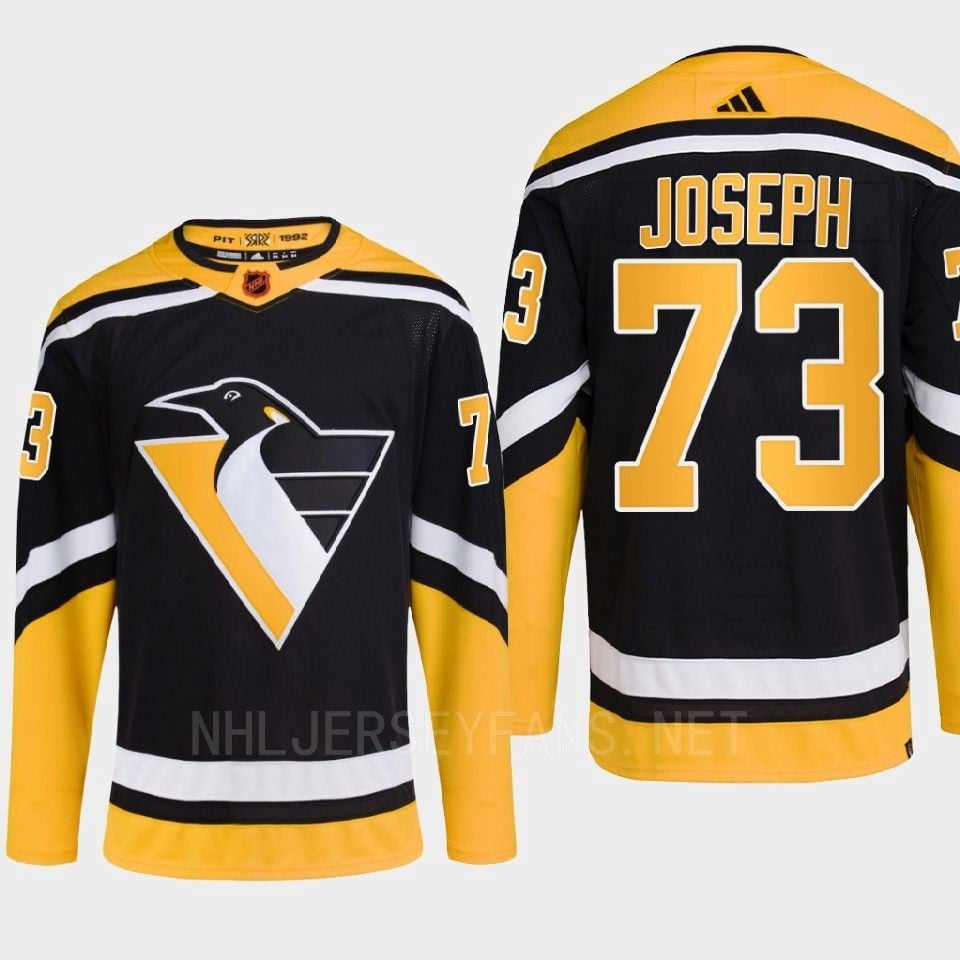 Pittsburgh Penguins 2022 Reverse Retro 2.0 Pierre-Olivier Joseph 73 Black Primegreen NHL Jersey Men's