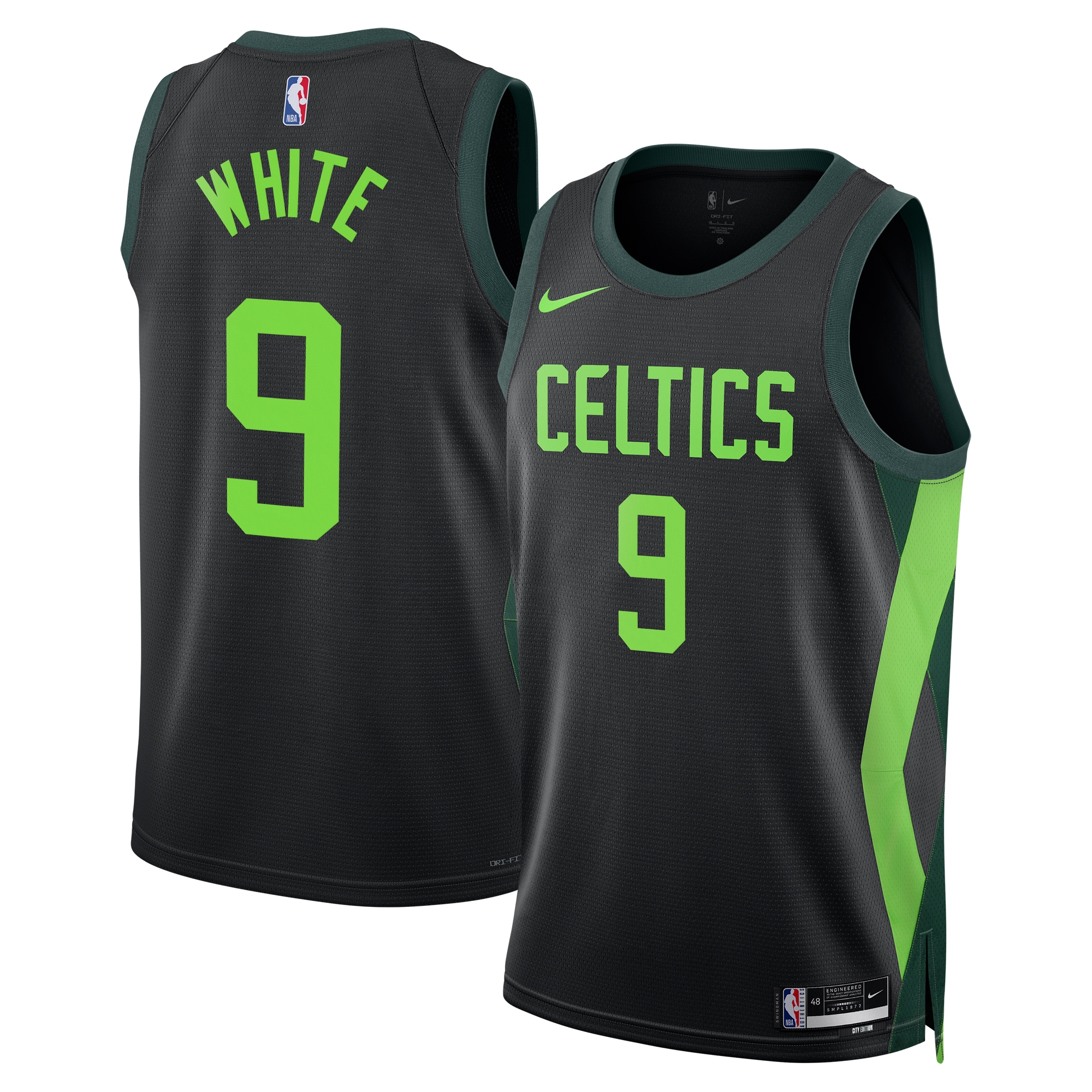 Boston Celtics City Edition Swingman 2024 Black Derric Whit Unisex NBA Jersey Unisex
