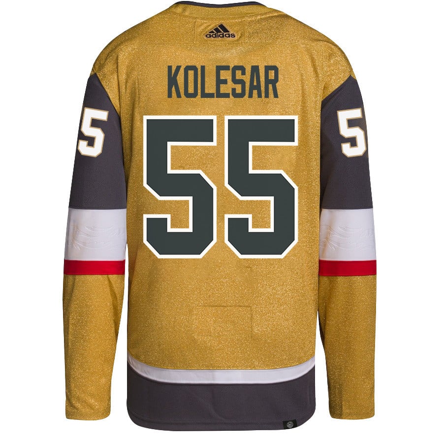 Keegan Kolesar 55 Vegas Golden Knights Stanley Cup 2023 Final Patch Home Breakaway Gold NHL Jersey Men's