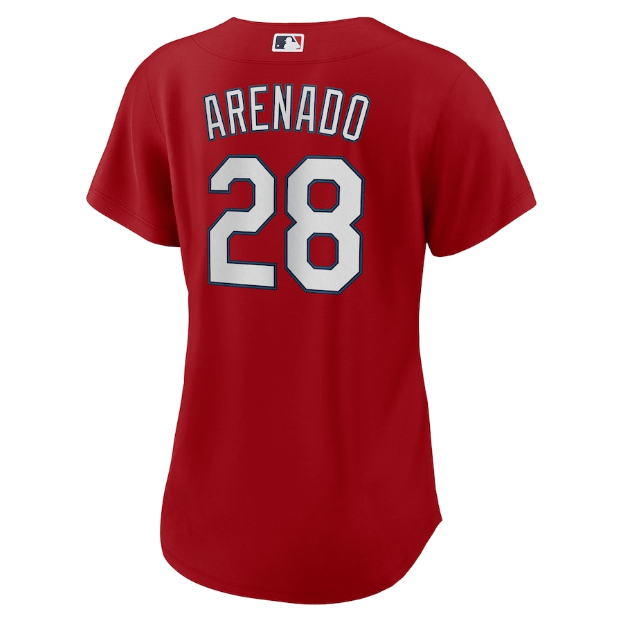 Nolan Arenado 28 St. Louis Cardinals Alternate Red MLB Jersey Women's