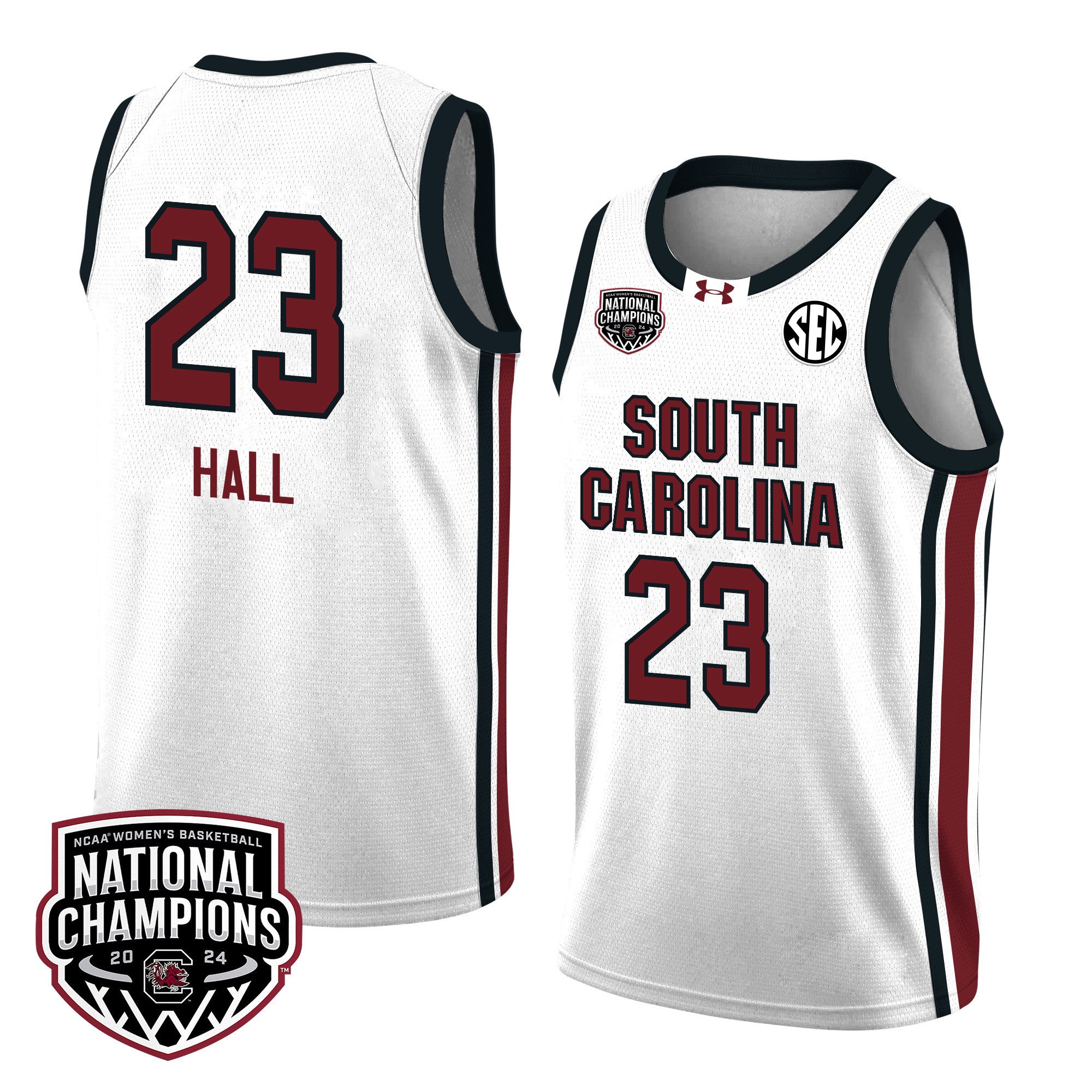 Bree Hall 23 South Carolina 2024 National Champions Patch Unisex NCAA Jersey Unisex
