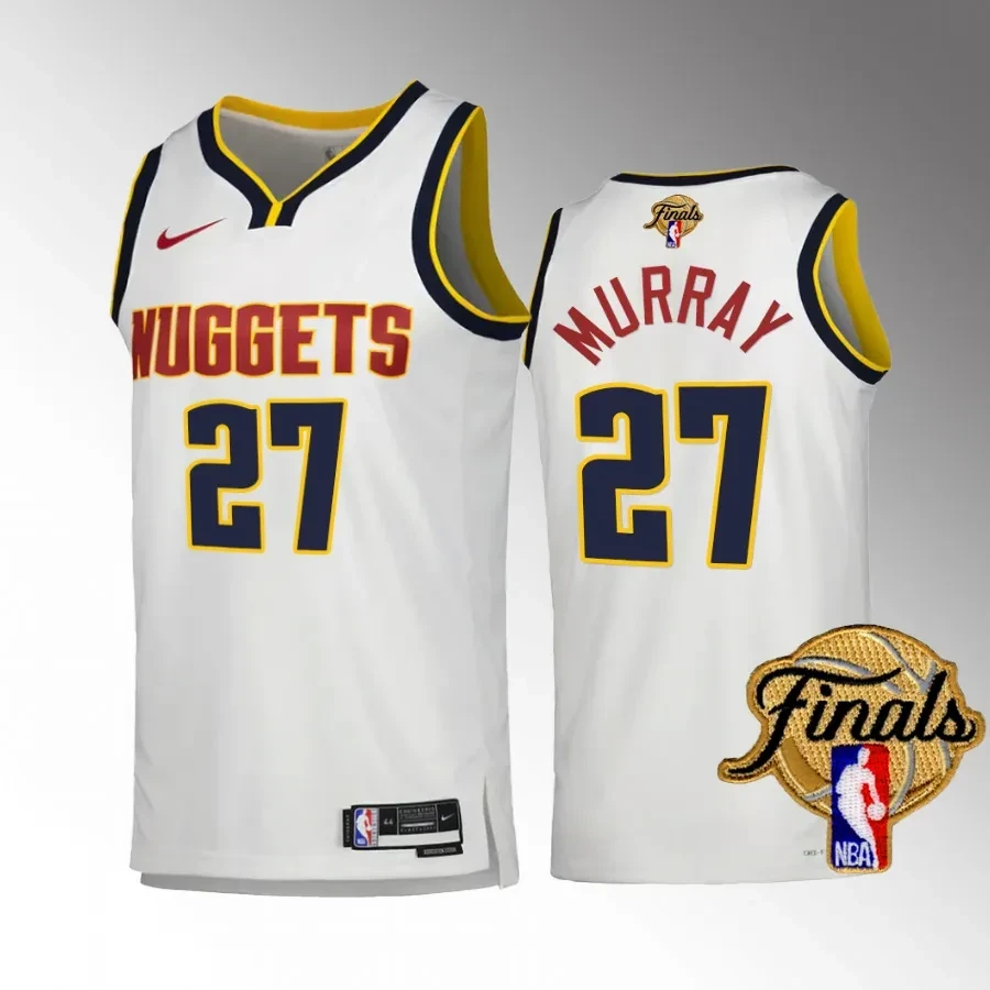 Jamal Murray 27 Denver Nuggets 2023 Finals Champions Edition White NBA Jersey Men's