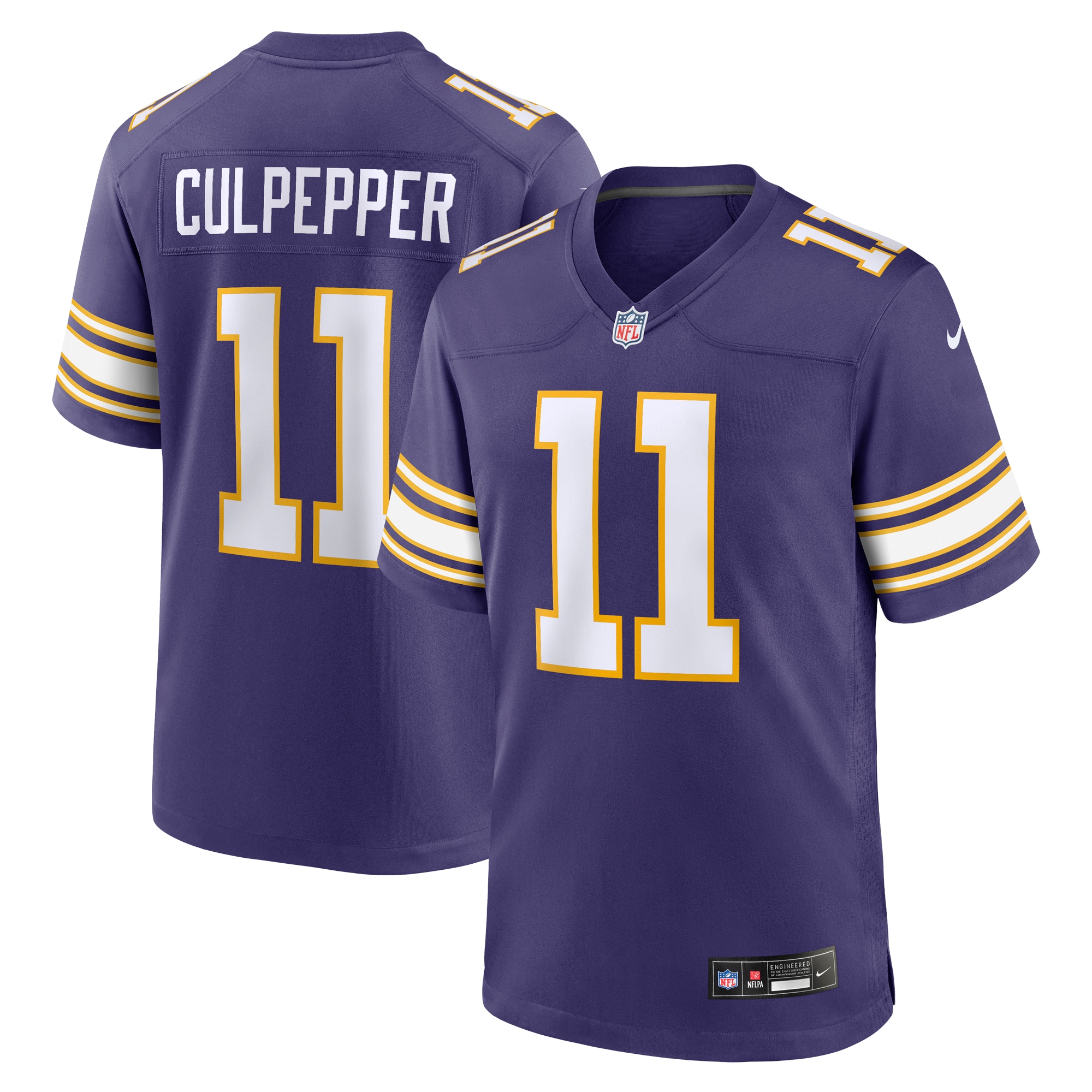 Minnesota Vikings Daunte Culpepper Purple Classic Retired Player Game NFL Jersey Men's
