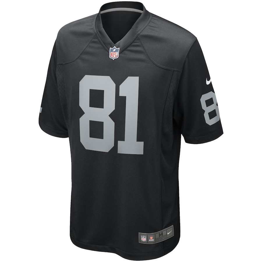 Tim Brown 81 Las Vegas Raiders Game Retired Black NFL Jersey Men's