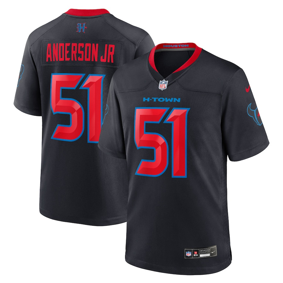 Will Anderson Jr. 51 Houston Texans 2nd Alternate Game Navy NFL Jersey Men's