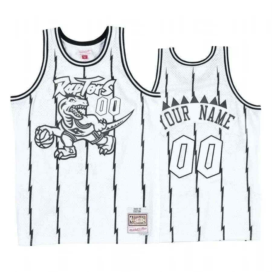 Toronto Raptors Custom 0 White Black Concord Collection NBA Jersey Men's