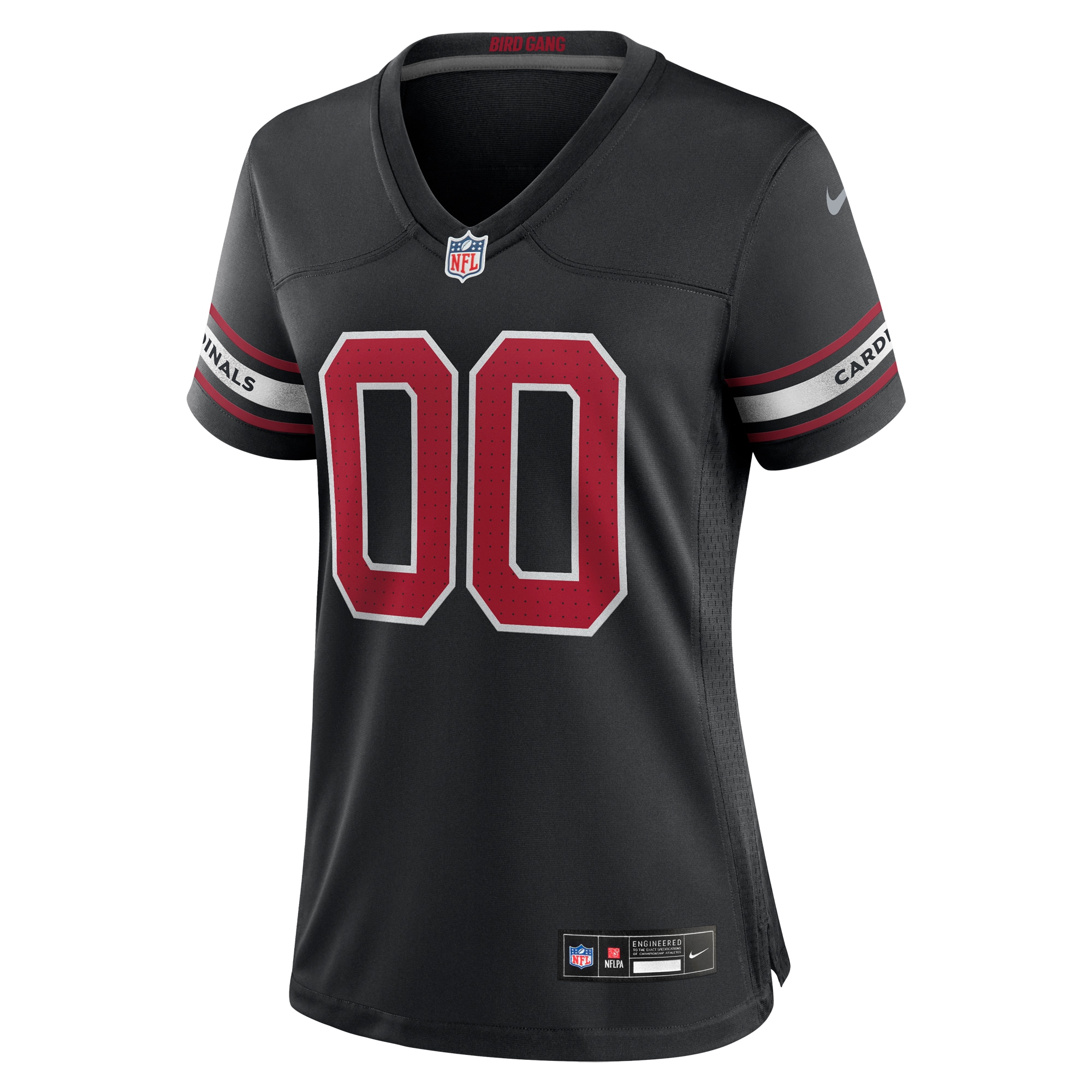 Arizona Cardinals Black Alternate Custom Game NFL Jersey Women's