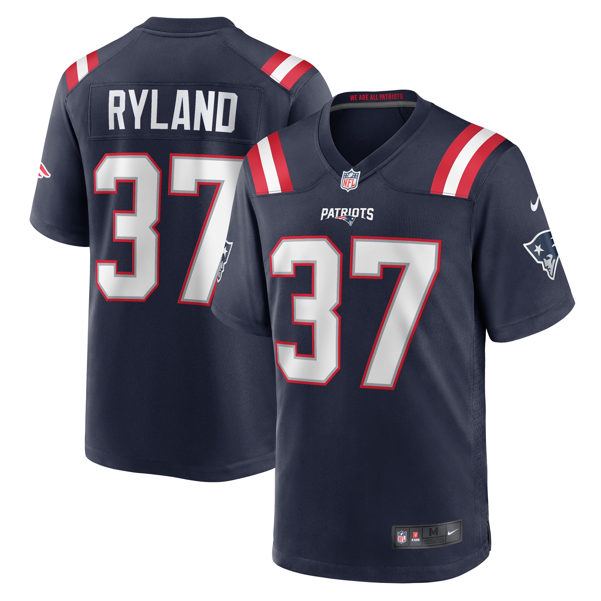 New England Patriots Chad Ryland Navy Team Game NFL Jersey Men's