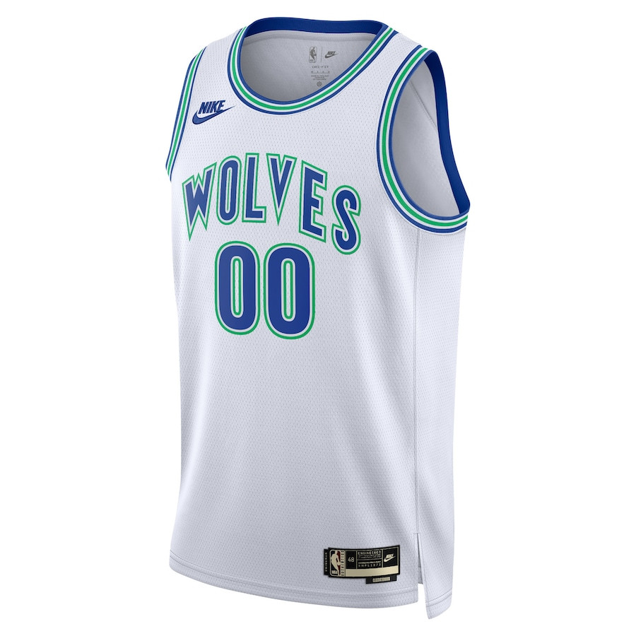 Minnesota Timberwolves Hardwood Classic Edition Swingman Custom White NBA Jersey Men's
