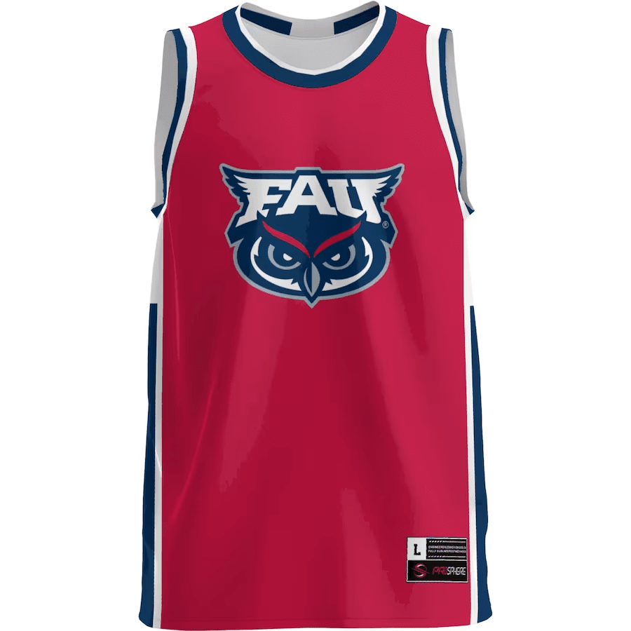 FAU Owls Red NCAA Jersey Men's