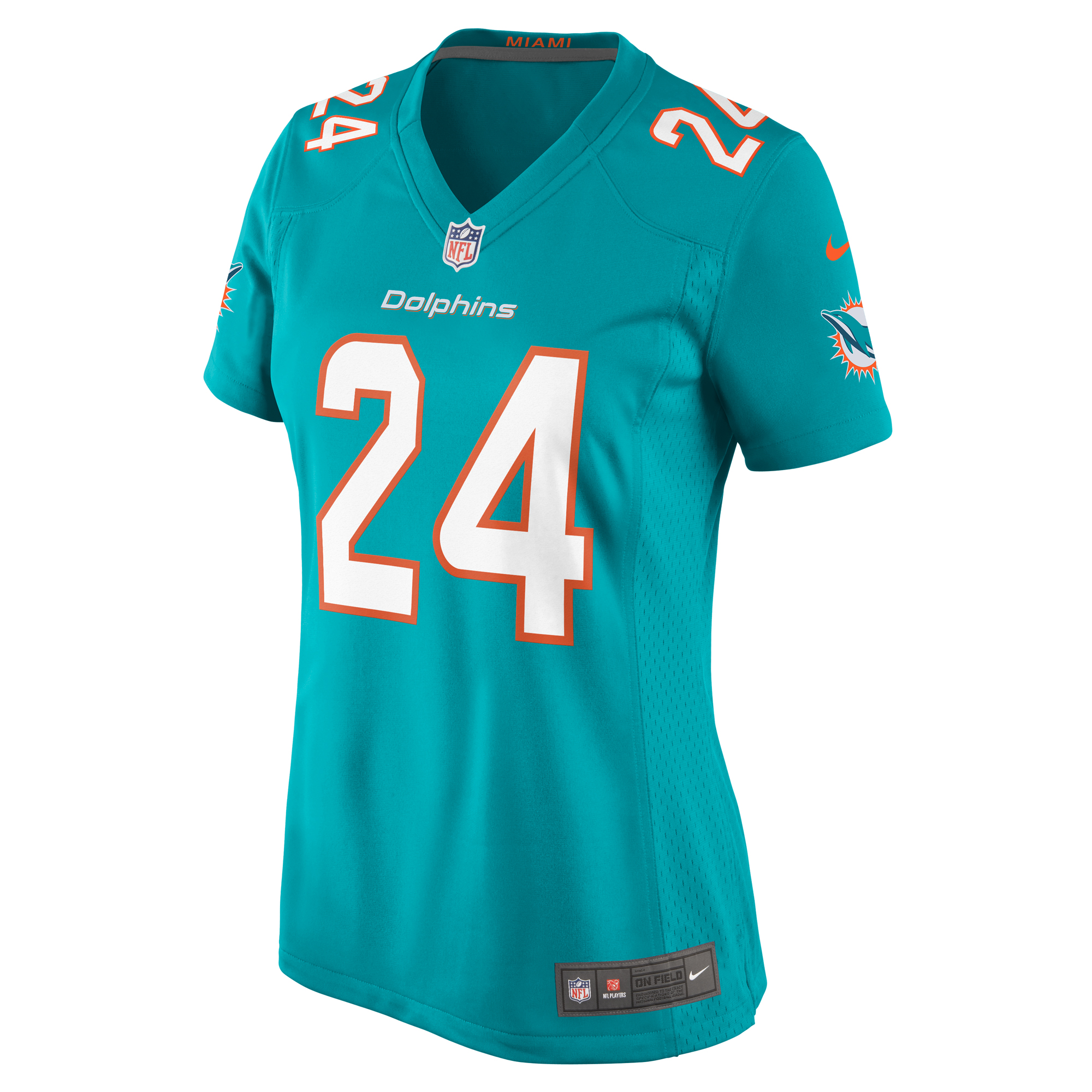 Miami Dolphins Cam Smith Aqua Game NFL Jersey Women's
