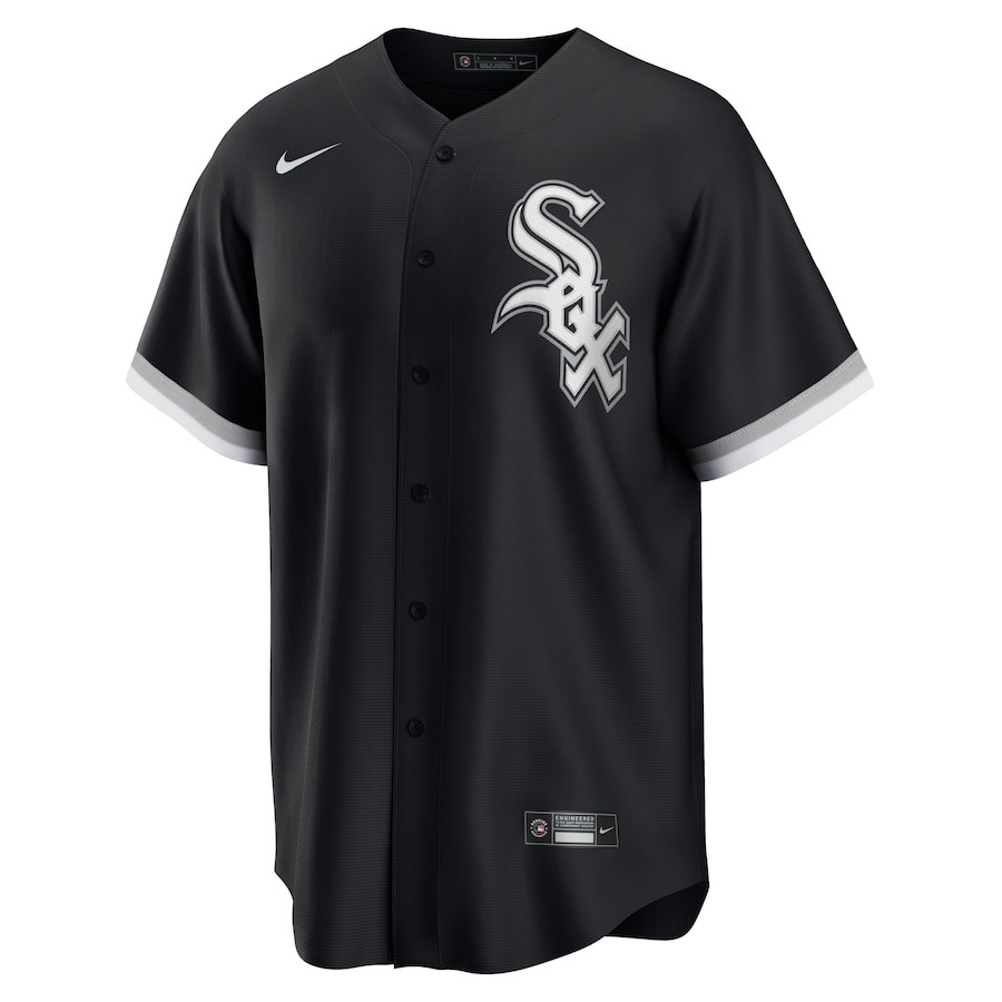 Yoan Moncada 10 Chicago White Sox Alternate Player Black MLB Jersey Men's