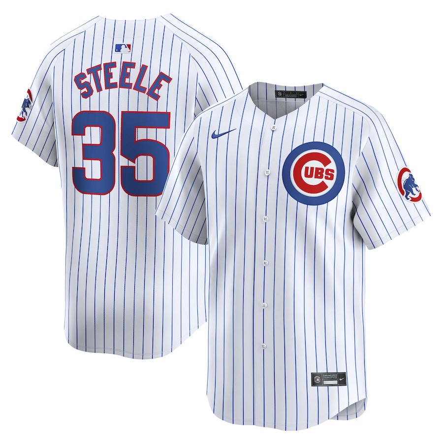 Justin Steele 35 Chicago Cubs Home Limited Player White MLB Jersey Men's