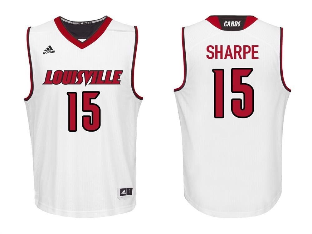 Tyler Sharpe 1 White College Louisville Cardinals NCAA Jersey Men's