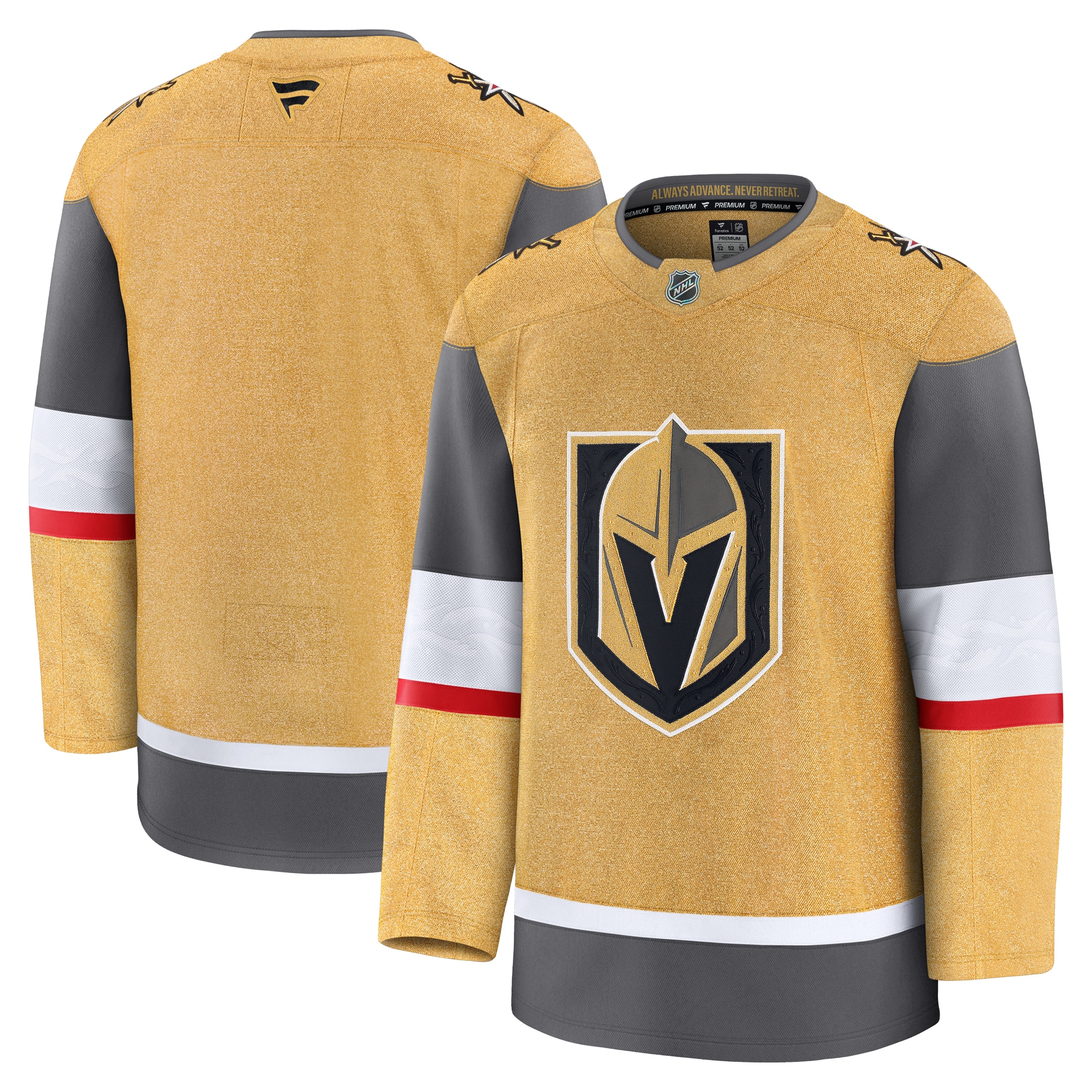 Vegas Golden Knights Gold Home Premium NHL Jersey Men's