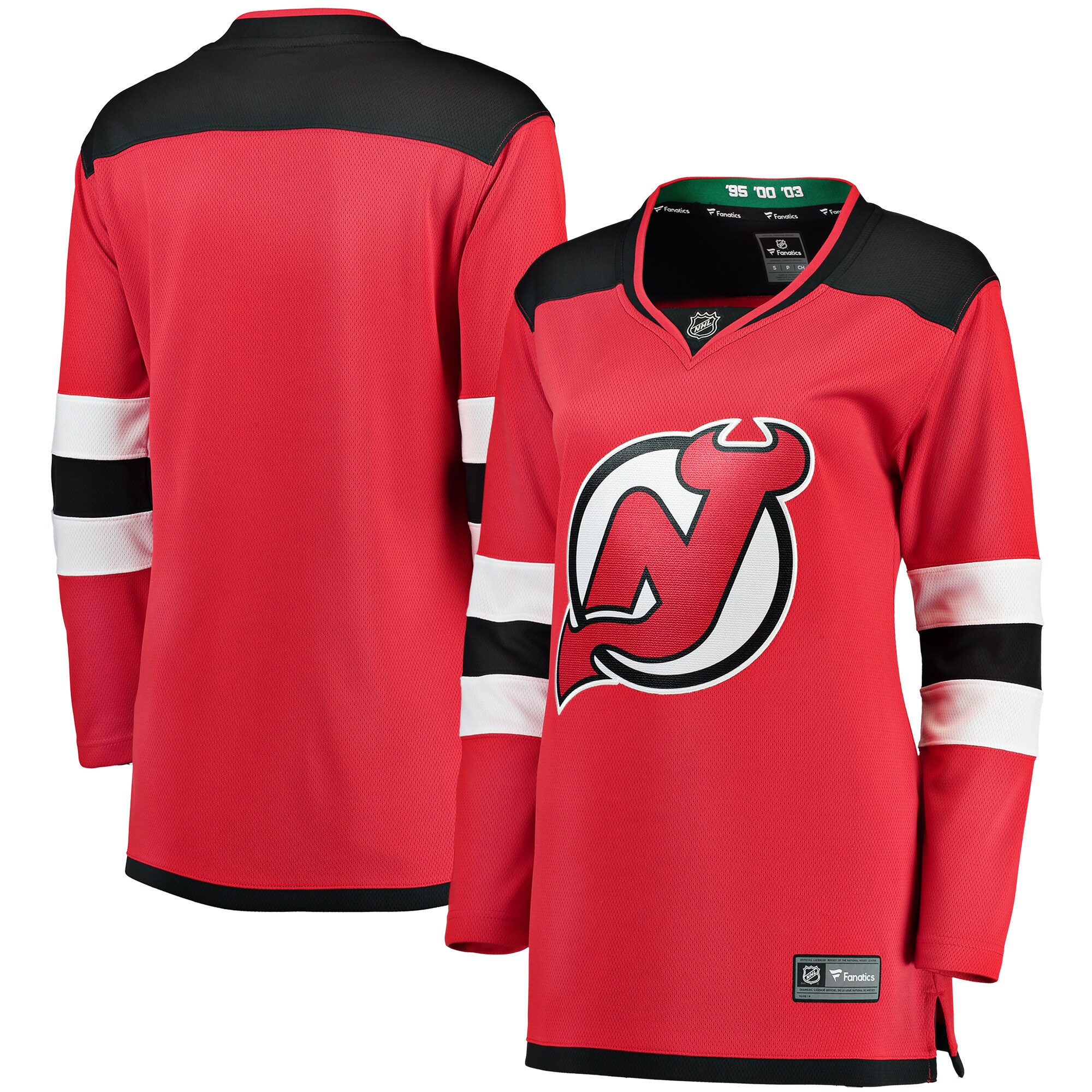 New Jersey Devils Red Breakaway Home NHL Jersey Women's