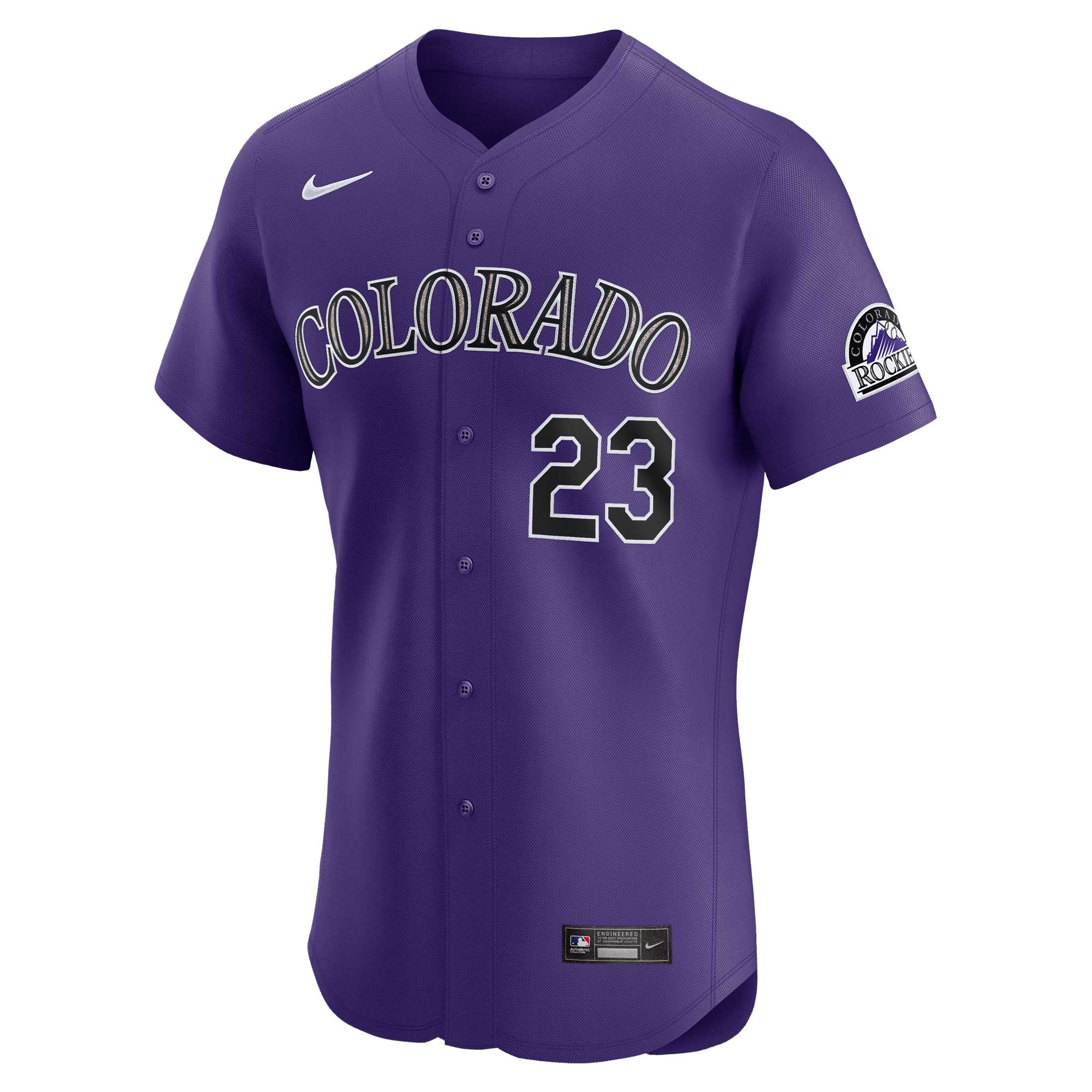 Colorado Rockies Kris Bryant Purple Alternate Elite Player MLB Jersey Men's