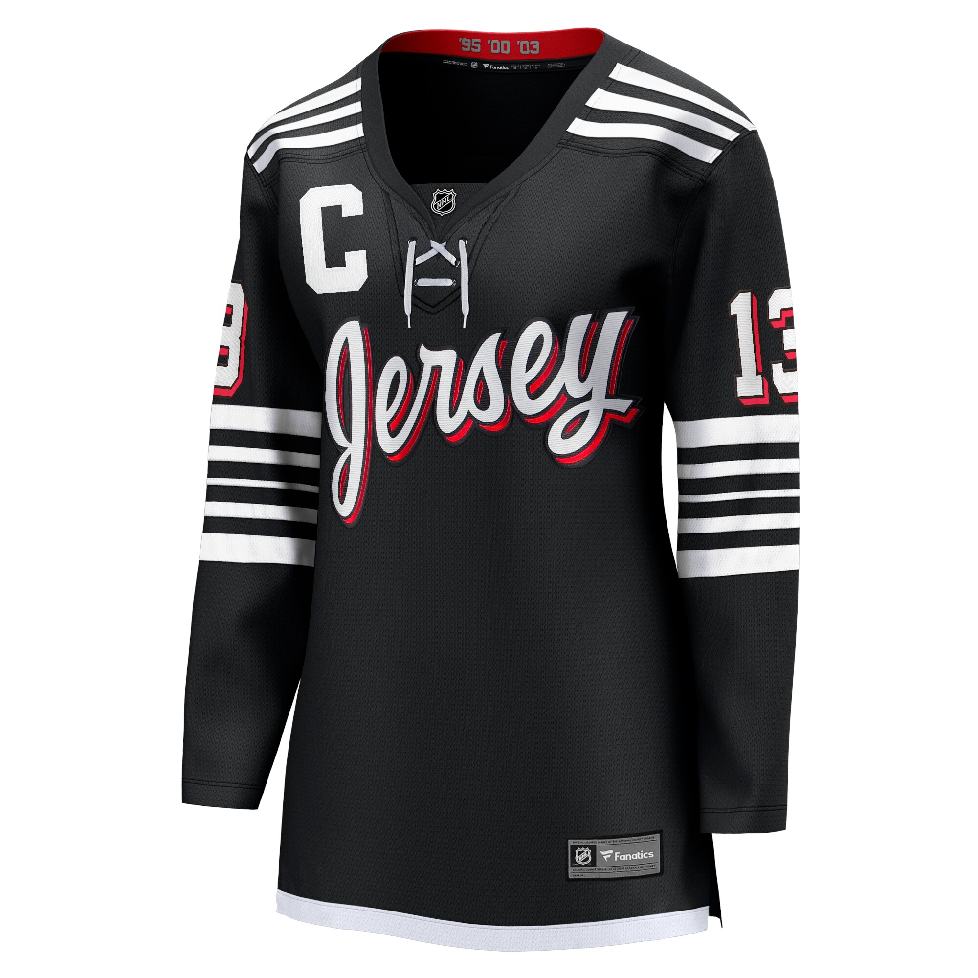 New Jersey Devils Nico Hischier Black Alternate Premier Breakaway Player NHL Jersey Women's