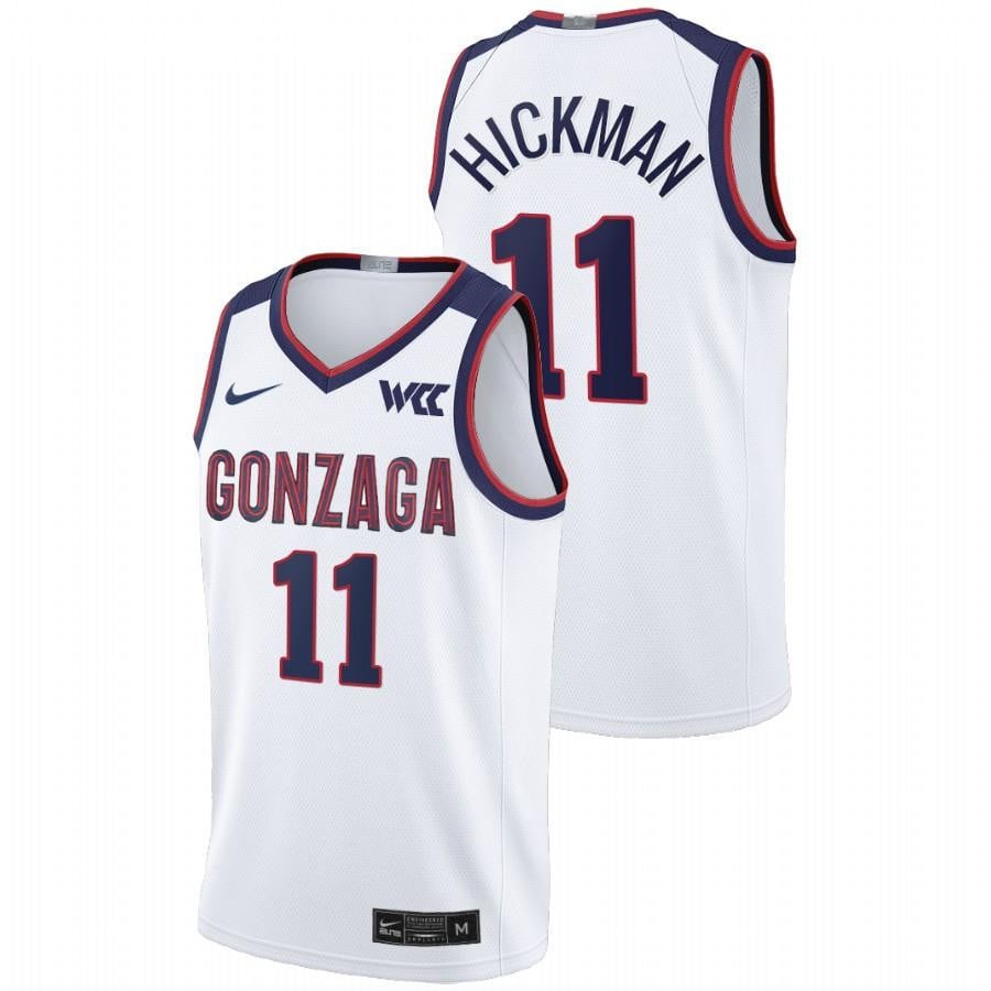 Gonzaga Bulldogs Nolan Hickman 11 202 White College Limited NCAA Jersey Men's