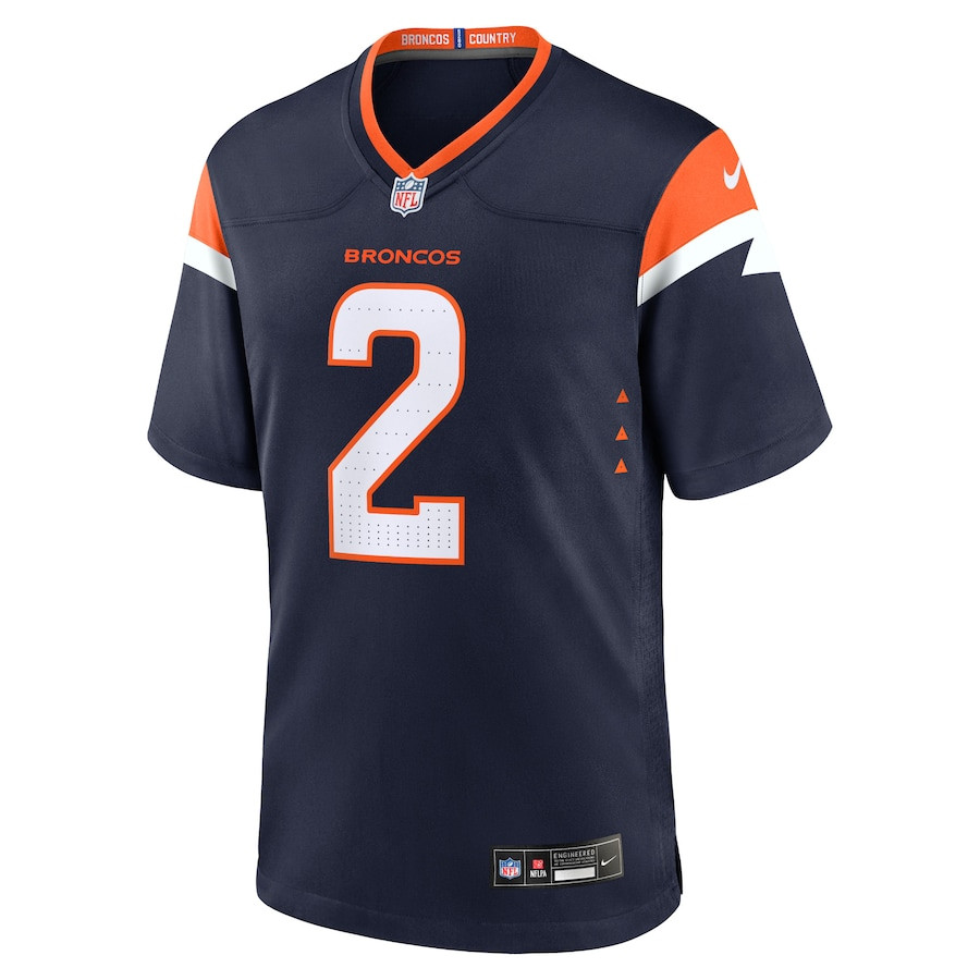 Patrick Surtain II 2 Denver Broncos Alternate Game Navy NFL Jersey Men's