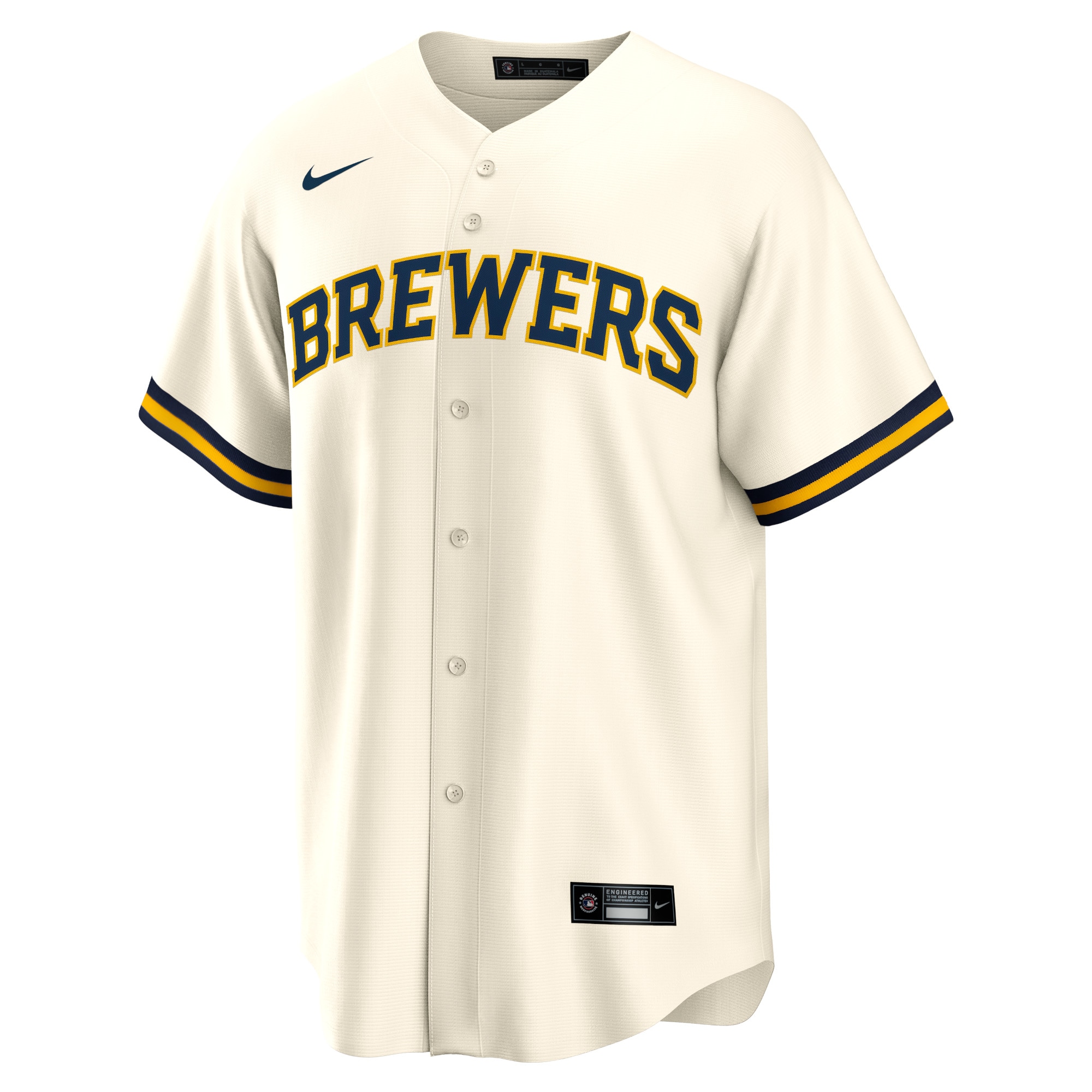 Milwaukee Brewers Christian Yelich Cream Alternate Player MLB Jersey Men's
