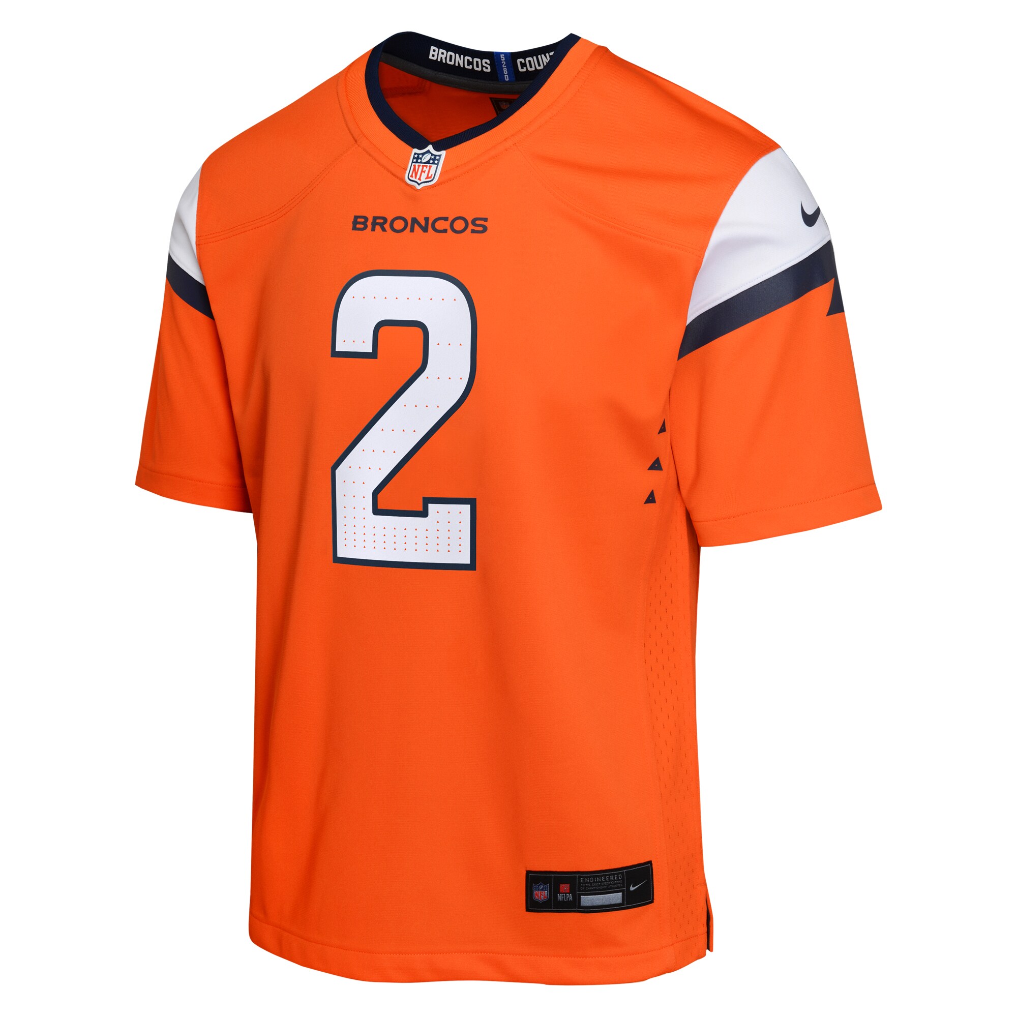 Denver Broncos Patrick Surtain II Orange Mile High Collection Game NFL Jersey Youth