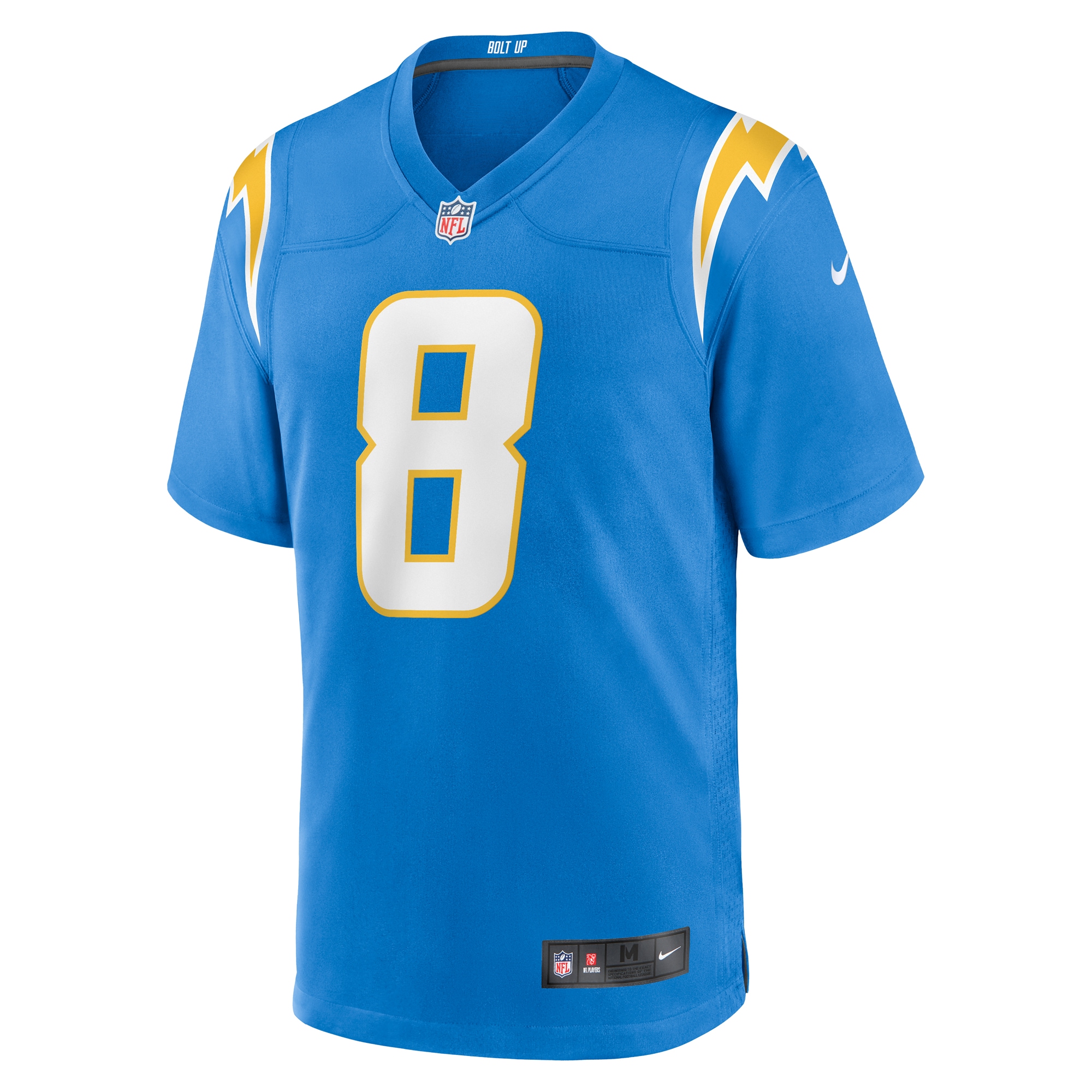 Los Angeles Chargers Taylor Heinicke Powder Blue Team Game NFL Jersey Men's