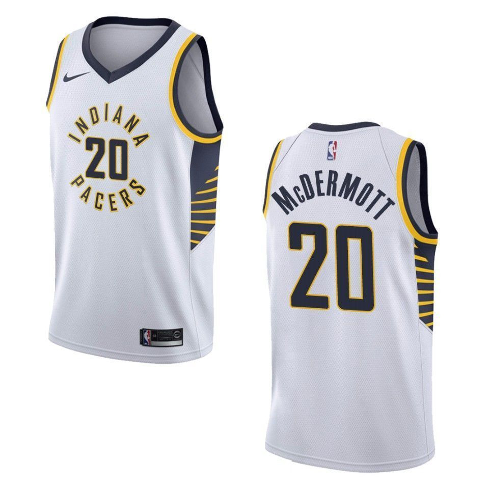 Indiana Pacers 20 Doug Mcdermott Association Swingman White NBA Jersey Men's