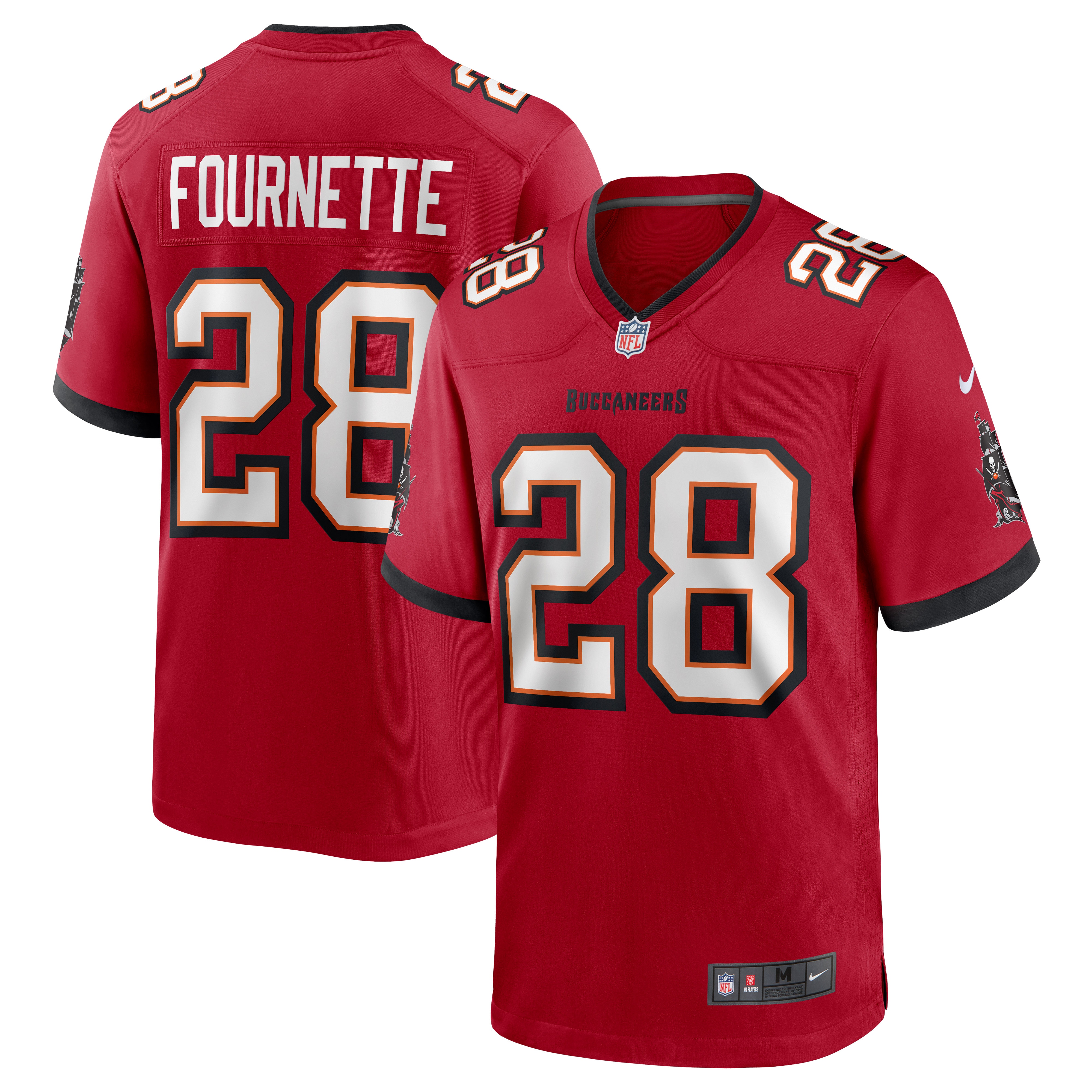 Tampa Bay Buccaneers Leonard Fournette Red Game NFL Jersey Men's