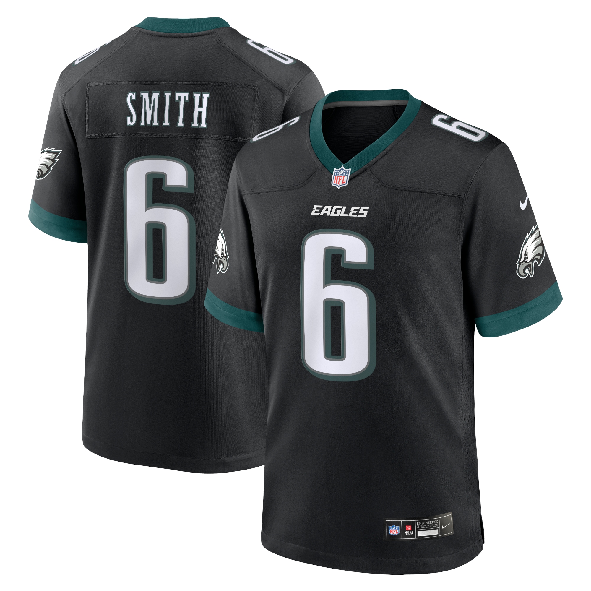 Philadelphia Eagles DeVonta Smith Black Alternate Game NFL Jersey Men's