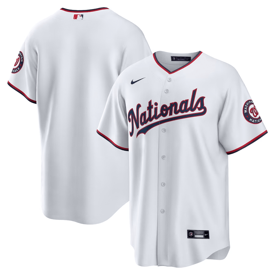 Washington Nationals Home White MLB Jersey Men's
