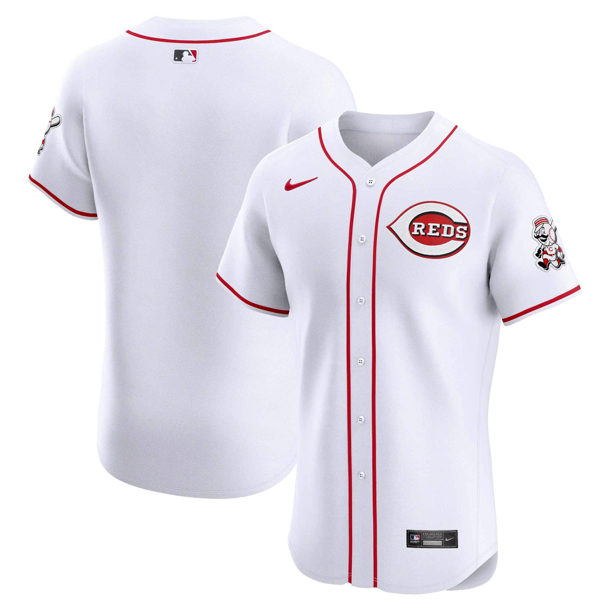 Cincinnati Reds White Home Elite MLB Jersey Men's