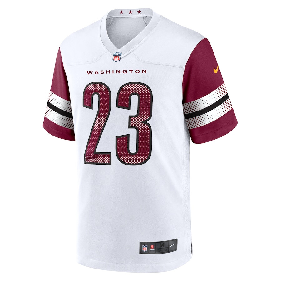 Marshon Lattimore 23 Washington Commanders Game White NFL Jersey Men's