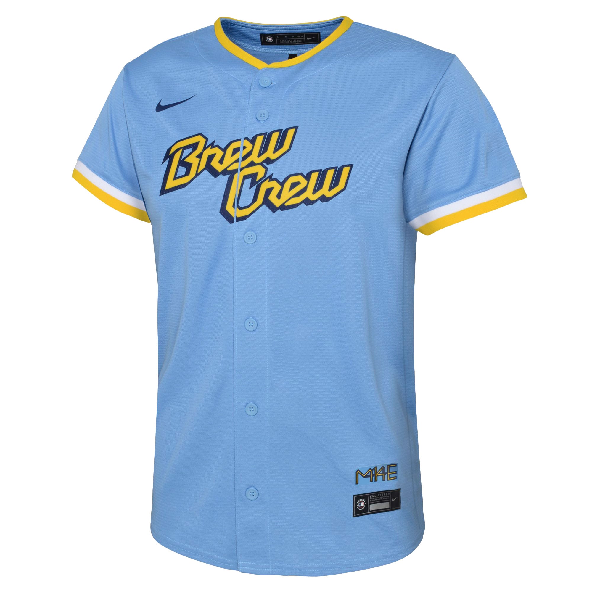 Preschool Milwaukee Brewers Powder Blue City Connect Team MLB Jersey Men's