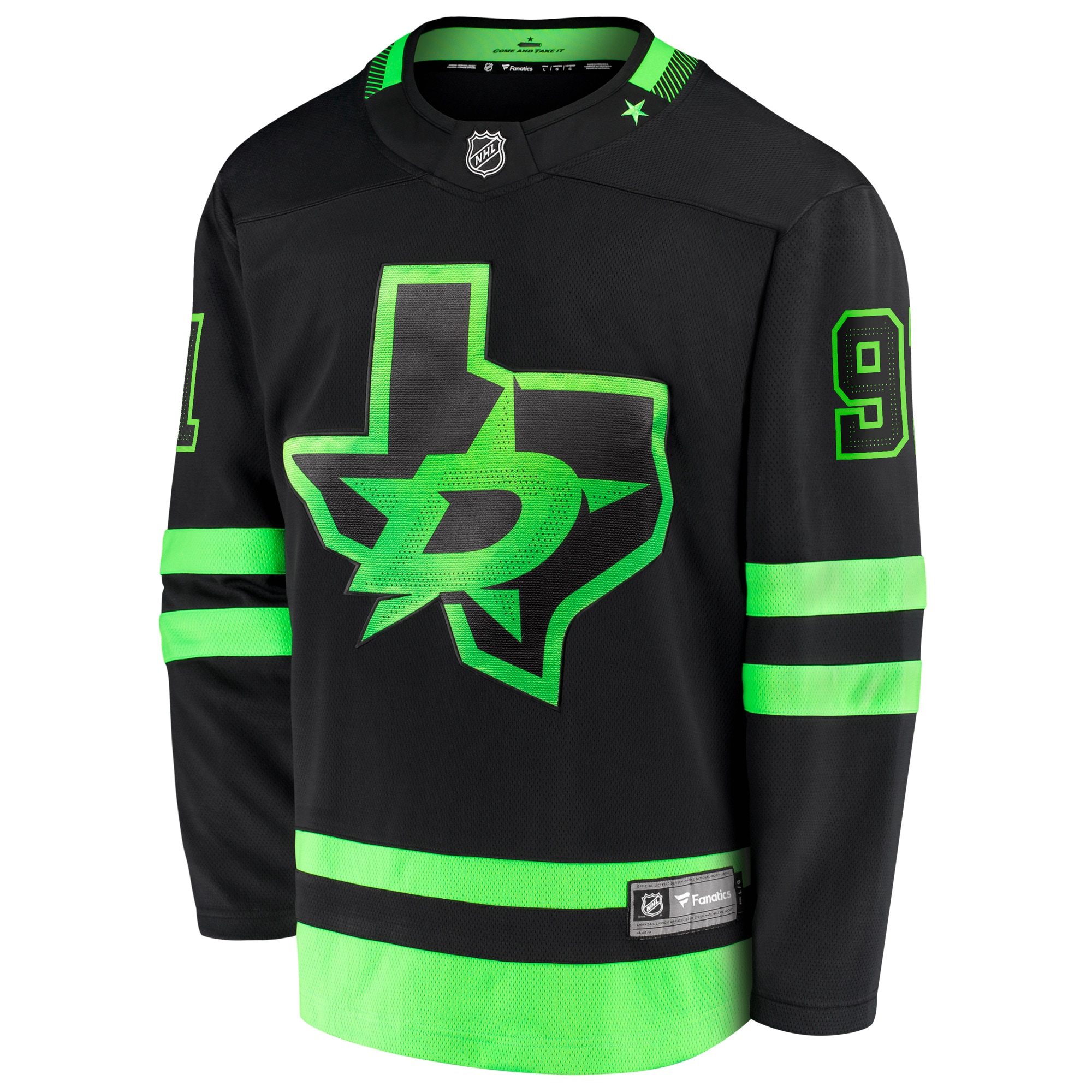 Dallas Stars Tyler Seguin Black 2020/21 Alternate Premier Breakaway Player NHL Jersey Men's