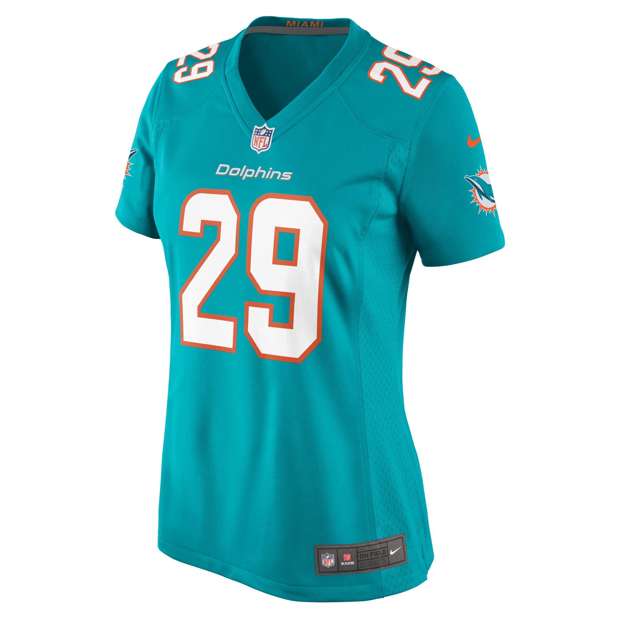 Miami Dolphins Kendall Fuller Aqua Game NFL Jersey Women's
