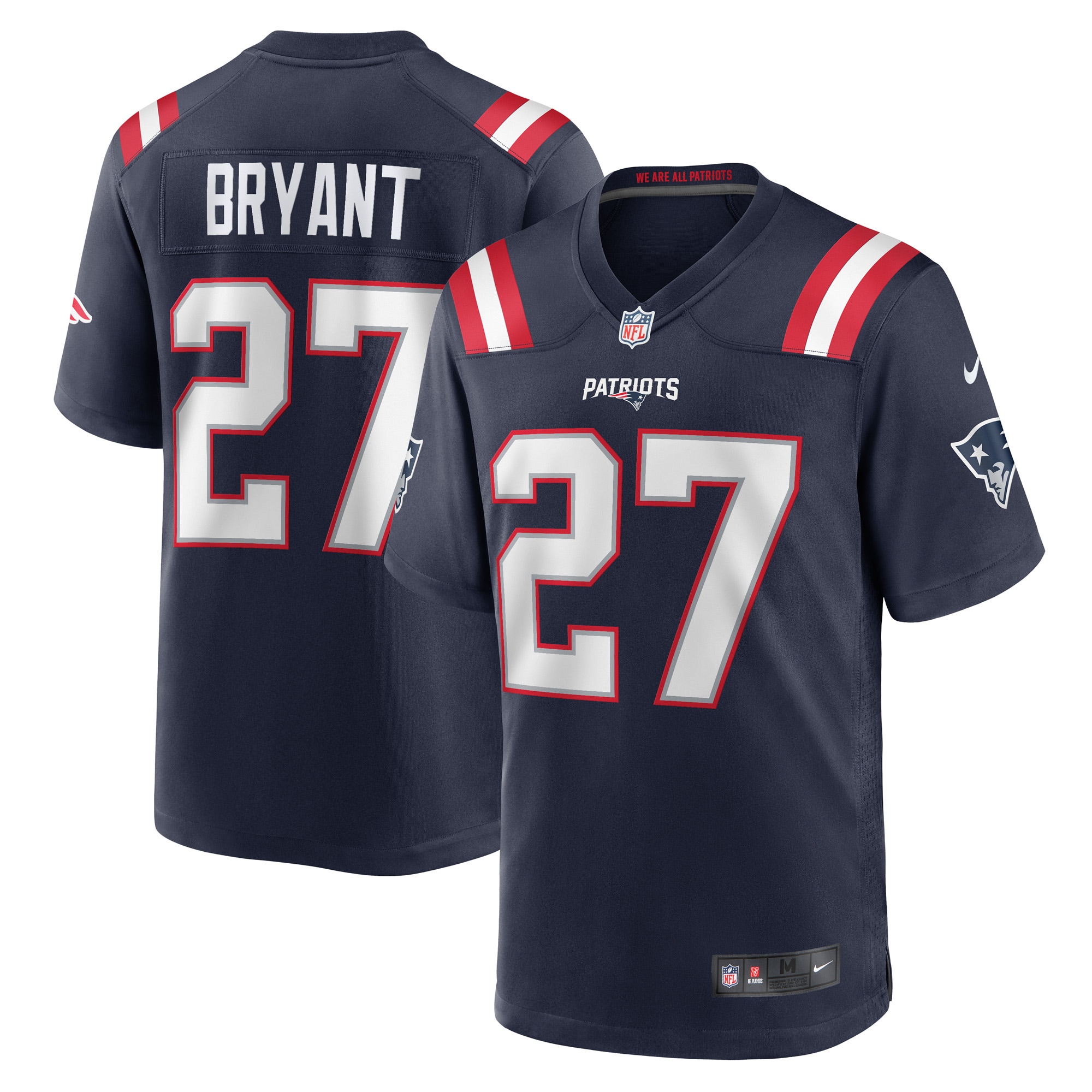 New England Patriots Myles Bryant Navy Game Player NFL Jersey Men's