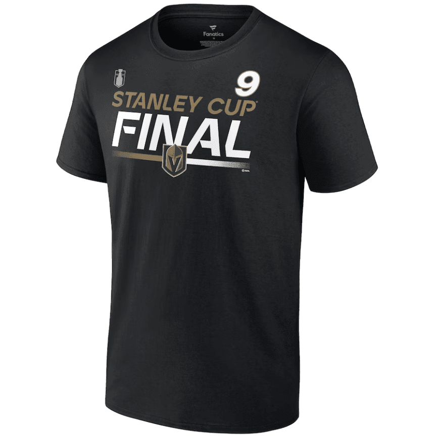 Jack Eichel 9 Vegas Golden Knights 2023 Stanley Cup Final T-Shirt Black NHL Jersey Men's