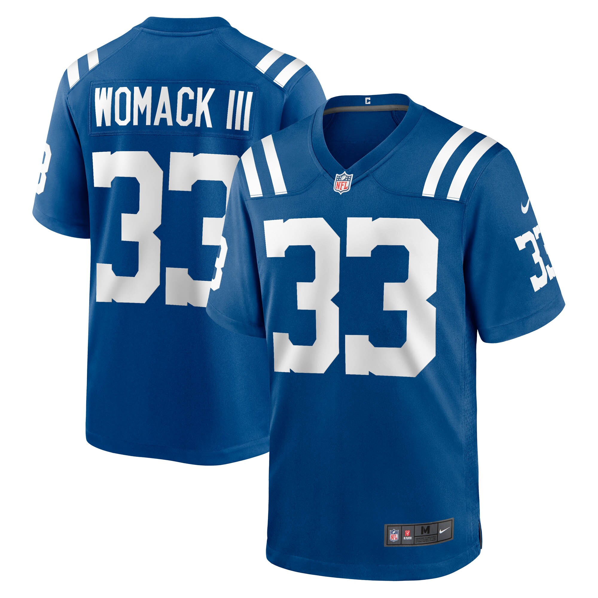Indianapolis Colts Samuel Womack III Royal Game NFL Jersey Men's