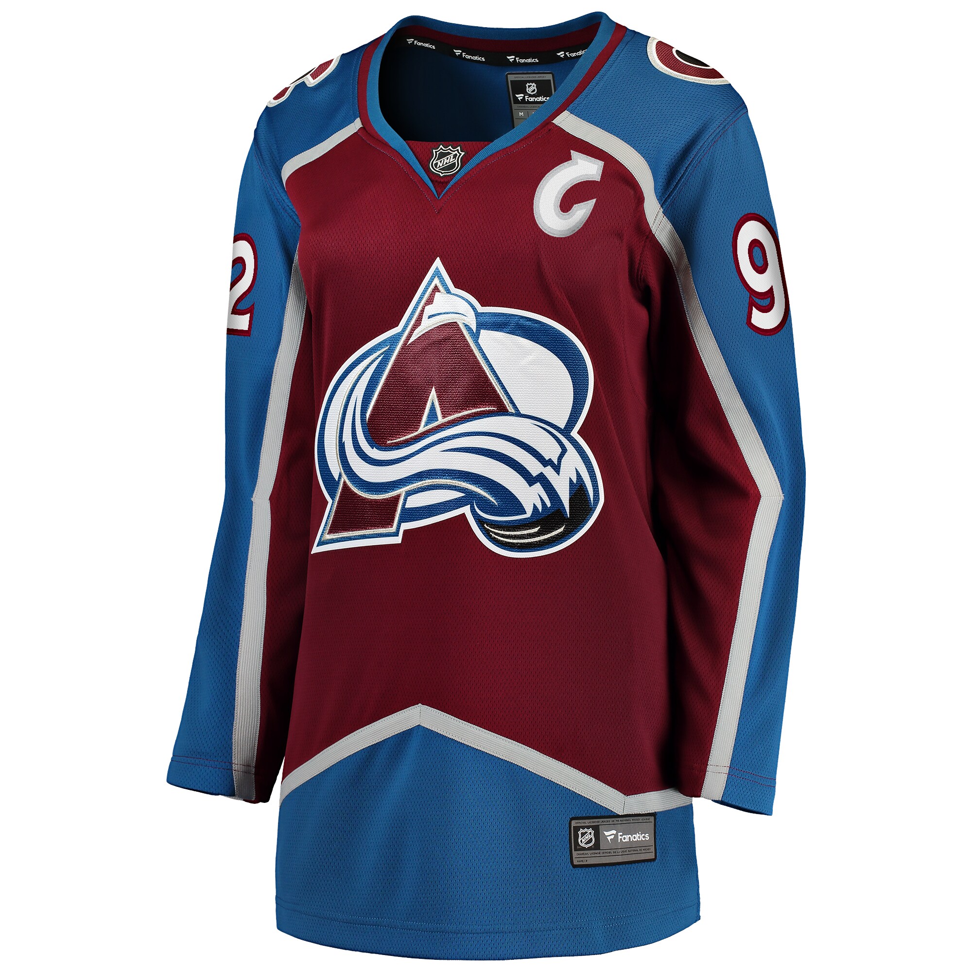 Colorado Avalanche Gabriel Landeskog Burgundy Captain Patch Home Breakaway Player NHL Jersey Women's