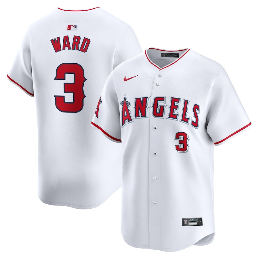Taylor Ward 3 Los Angeles Angels Home Limited White MLB Jersey Men's