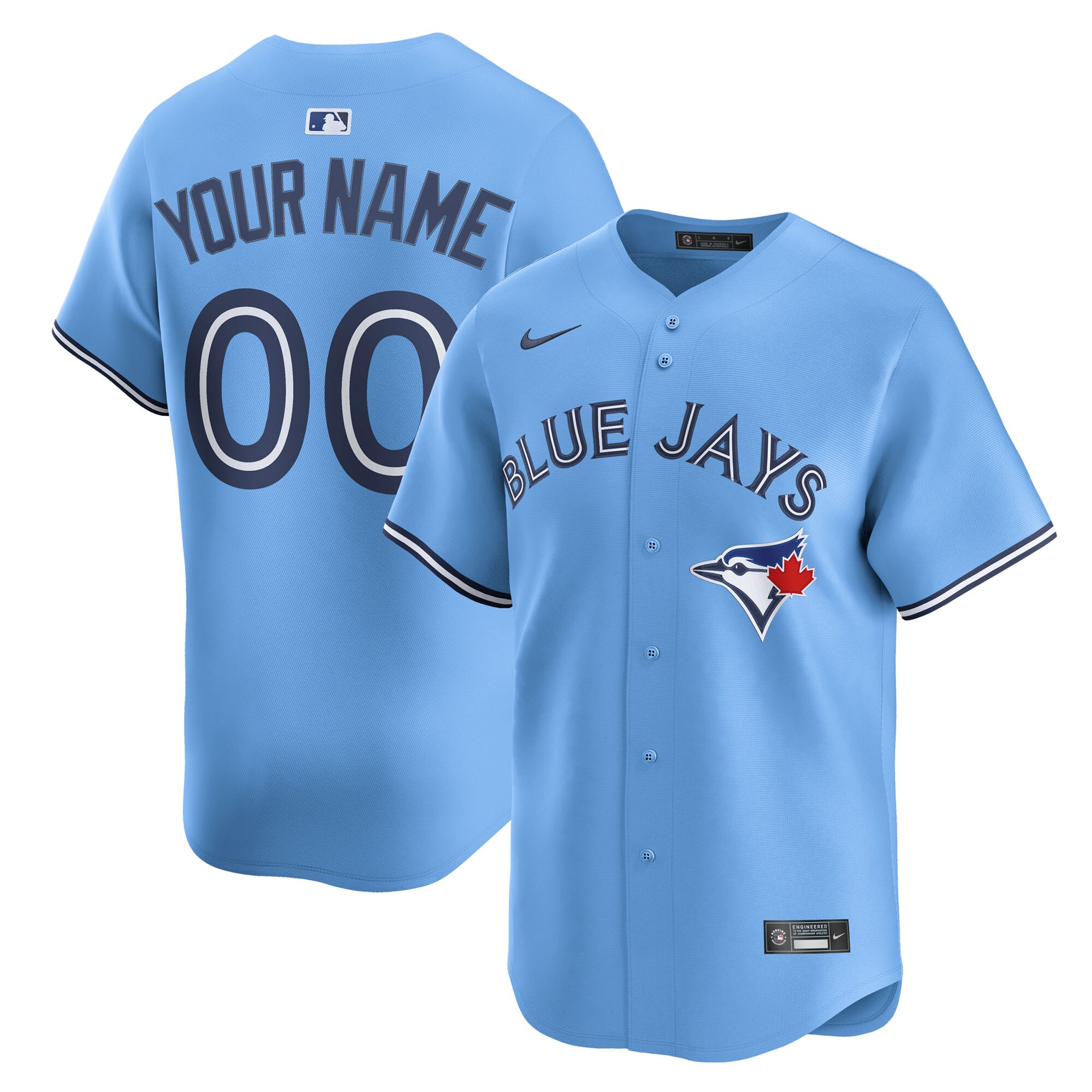 Toronto Blue Jays Light Blue Alternate Limited Custom MLB Jersey Men's