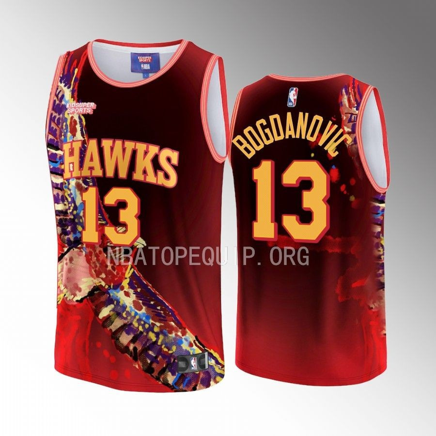 Bogdan Bogdanovic 13 Atlanta Hawks KidSuper Studio Unisex Hometown NBA Jersey Unisex