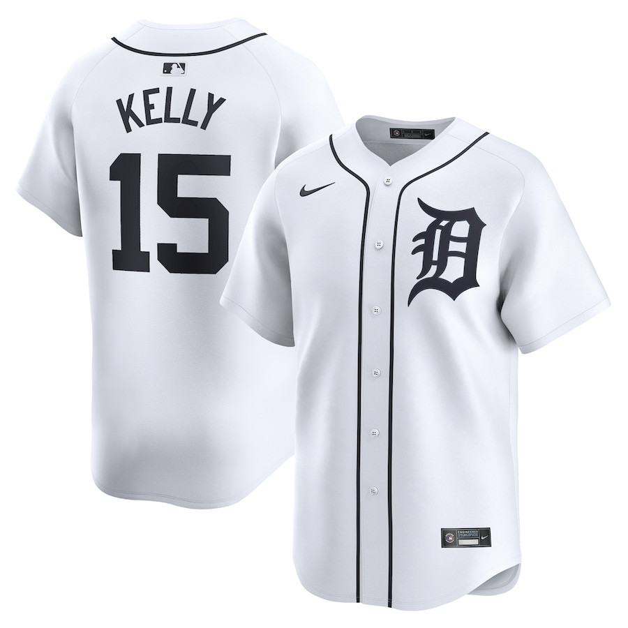 Carson Kelly 15 Detroit Tigers Home Limited Player White MLB Jersey Men's