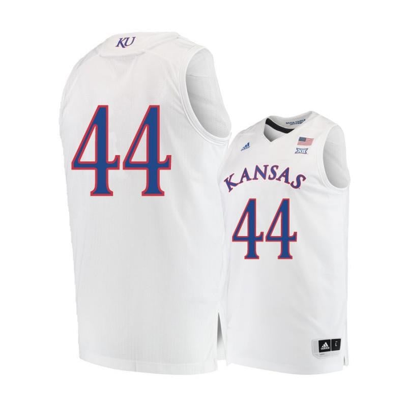 44 Mitch Lightfoo White Kansas Jayhawks NCAA Jersey Men's