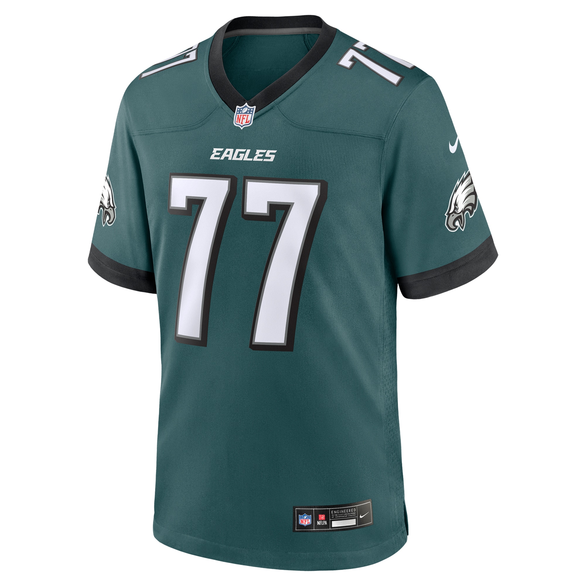 Philadelphia Eagles Mekhi Becton Midnight Green Team Game NFL Jersey Men's