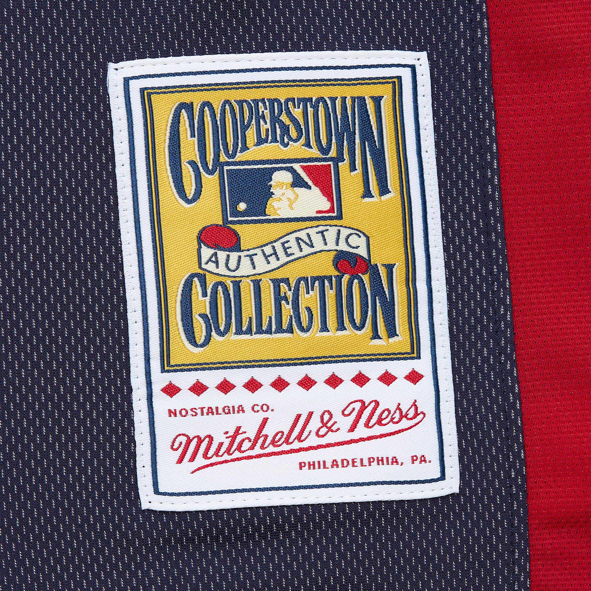 Atlanta Braves Chipper Jones Mitchell Ness Navy Cooperstown Collection 2007 Batting Practice MLB Jersey Men's