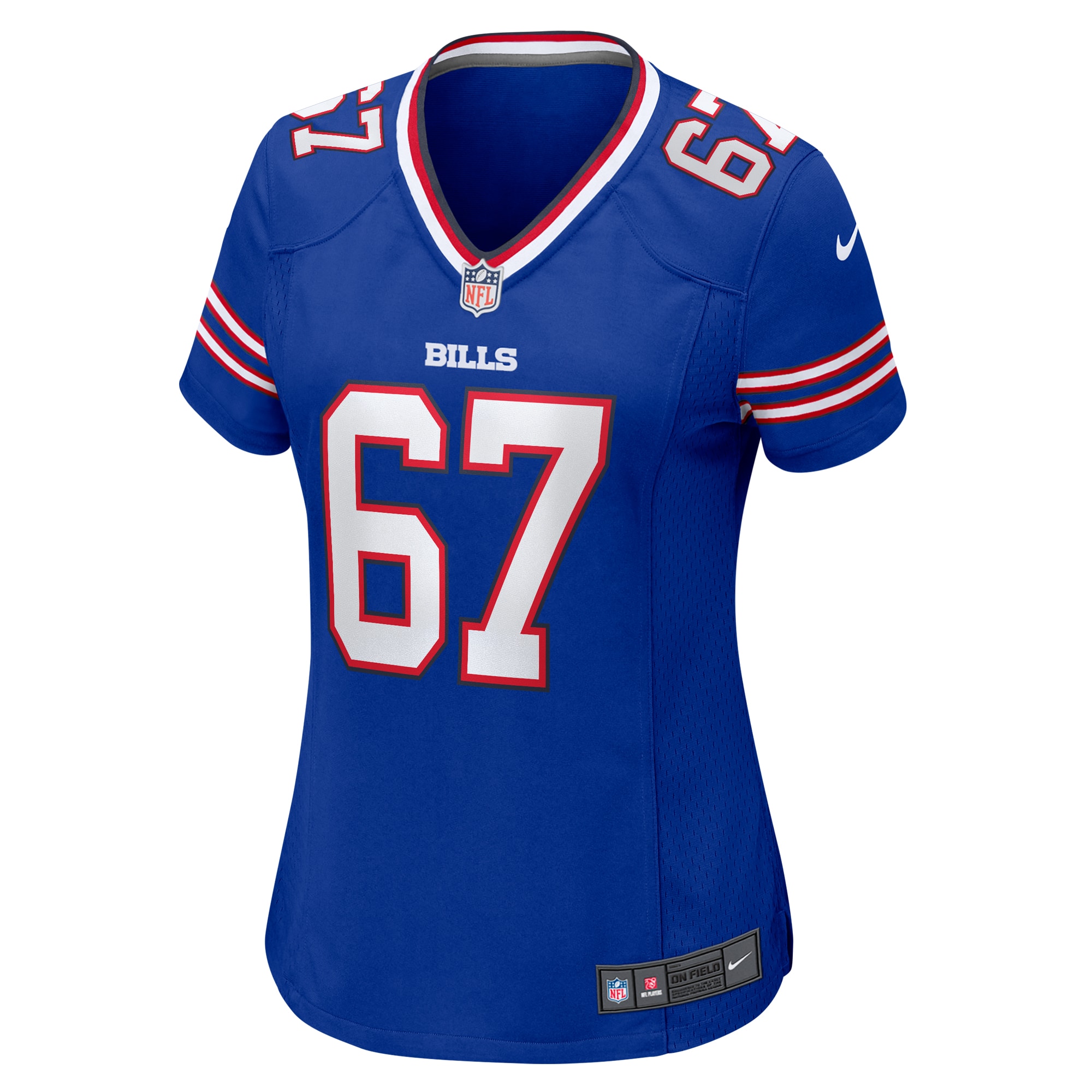 Buffalo Bills Travis Clayton Royal Game NFL Jersey Women's