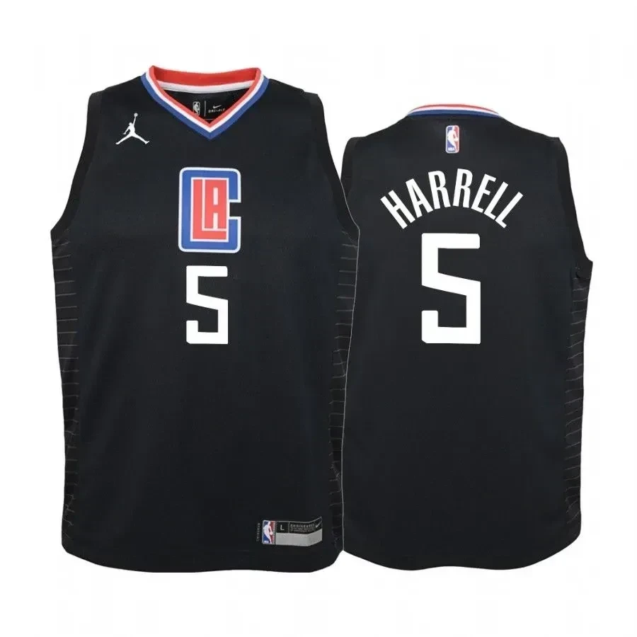 Montrezl Harrell Los Angeles Clippers Black Statet Jumpman NBA Jersey Youth