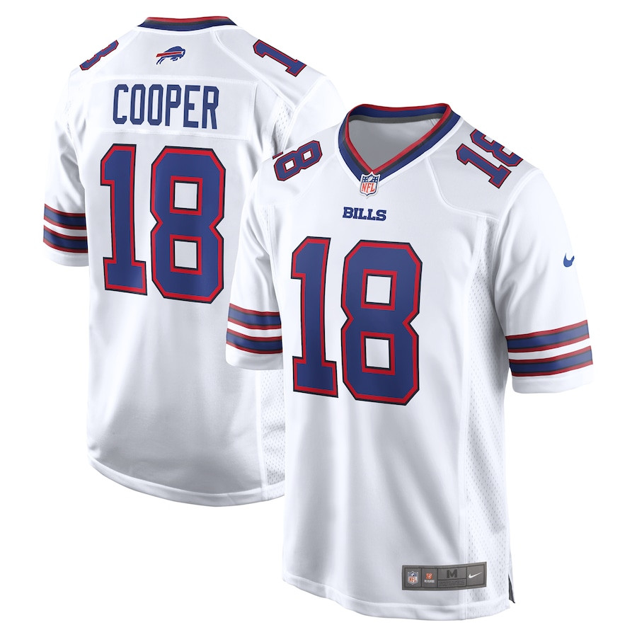 Amari Cooper 18 Buffalo Bills Game White NFL Jersey Men's